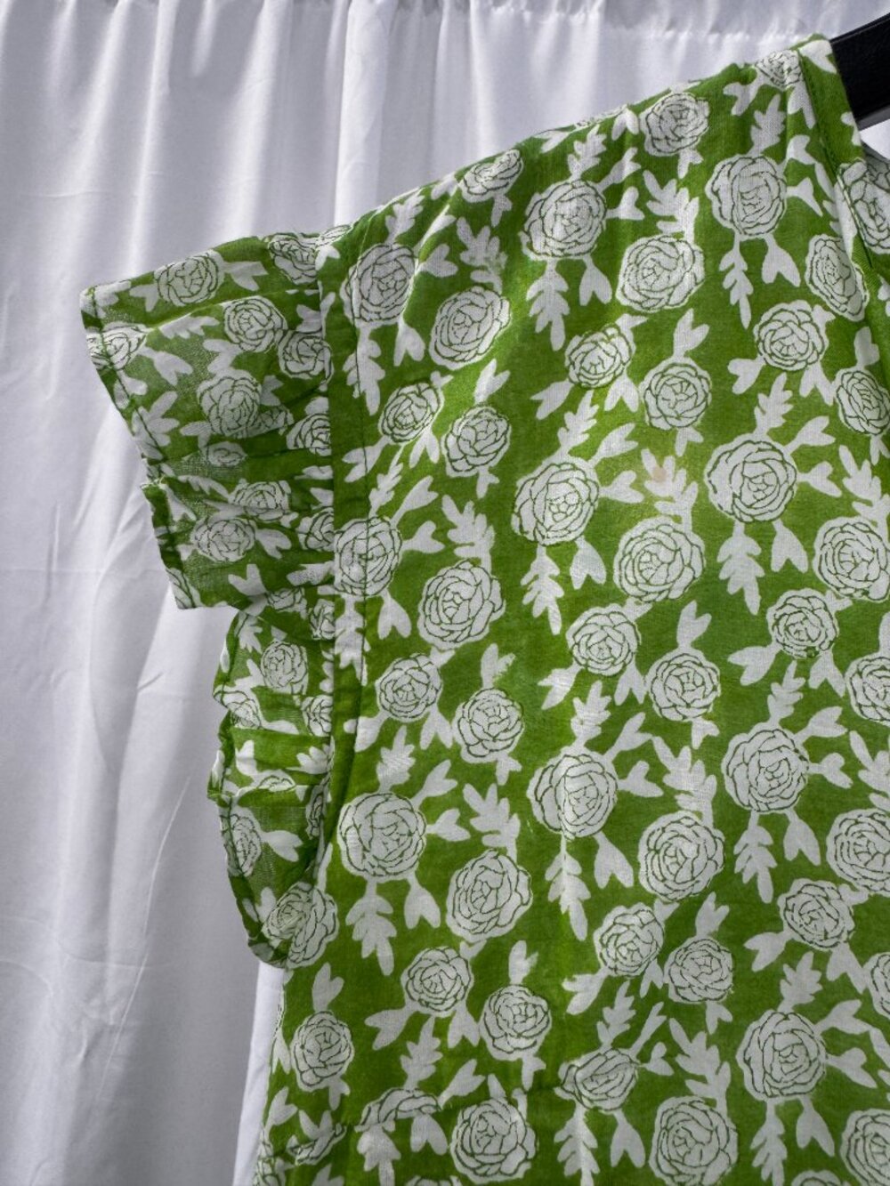 Olivia James the Label Green & White Floral Tiered Cottagecore Midi Dress Sz XS - Picture 5 of 16